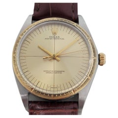 Herren Rolex Oyster Perpetual Ref 1038 18k SS Automatik 1960er Jahre Vintage RJC185B