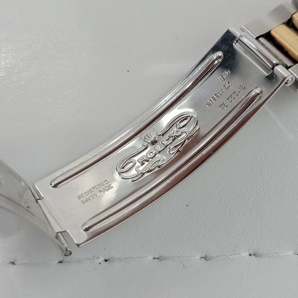 Herren Rolex Oyster Perpetual Ref 1038 18k SS Automatik 1980er Jahre Schweizer RA281 6