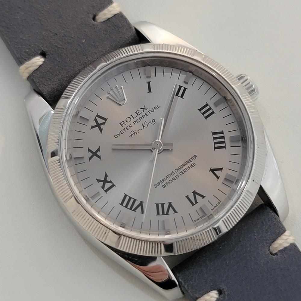 Mens Rolex Oyster Perpetual Ref 114210 Air King Automatic 2000s Swiss RA449 In Excellent Condition In Beverly Hills, CA