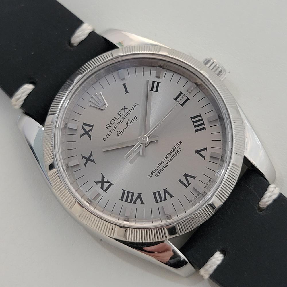 Mens Rolex Oyster Perpetual Ref 114210 Air King Automatic 2000s Swiss RA449B In Excellent Condition In Beverly Hills, CA
