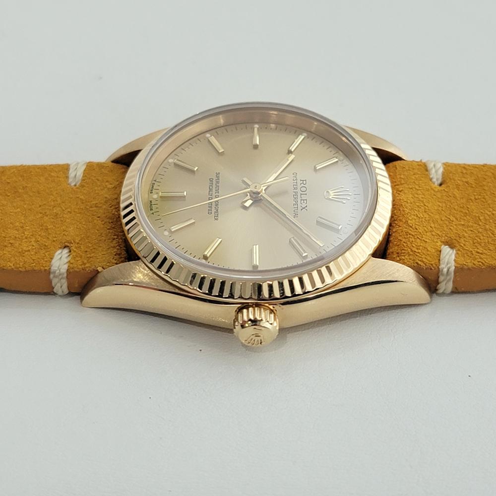 Mens Rolex Oyster perpetual Ref 14238  18k Solid Gold 35mm Automatic 1990s NA138 1