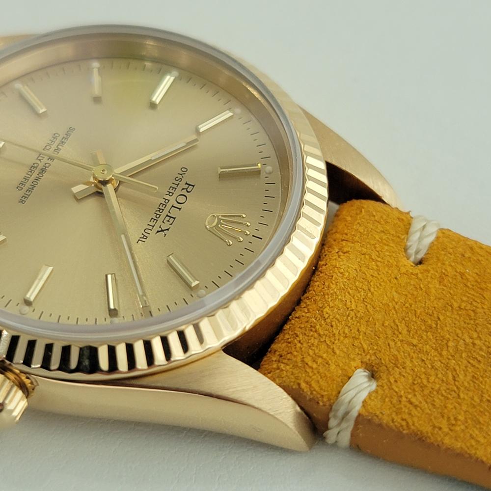 Mens Rolex Oyster perpetual Ref 14238  18k Solid Gold 35mm Automatic 1990s NA138 2