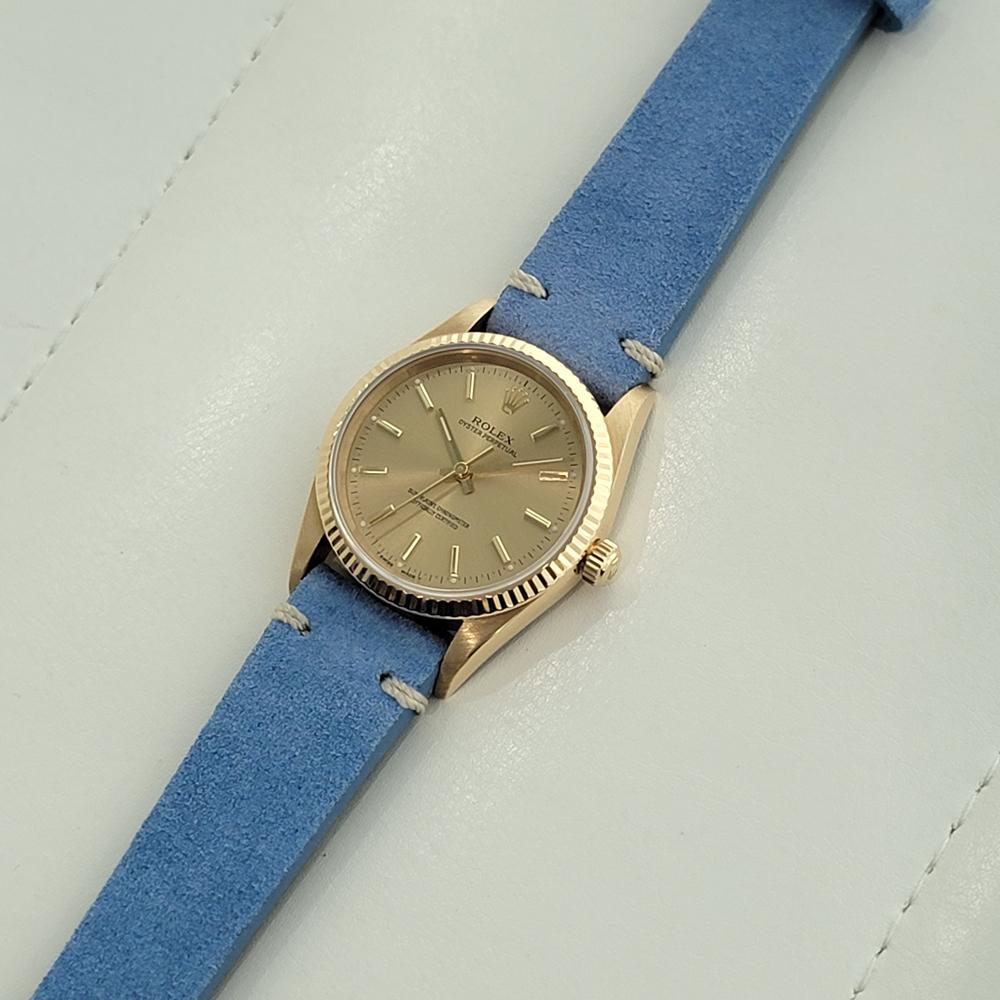 Mens Rolex Oyster perpetual Ref 14238 18k Solid Gold 35mm Automatic 1990s NA138B 3