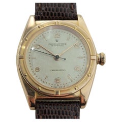 Mens Rolex Oyster Perpetual Ref 3372 18k Rose Gold Automatic 1940s RA316