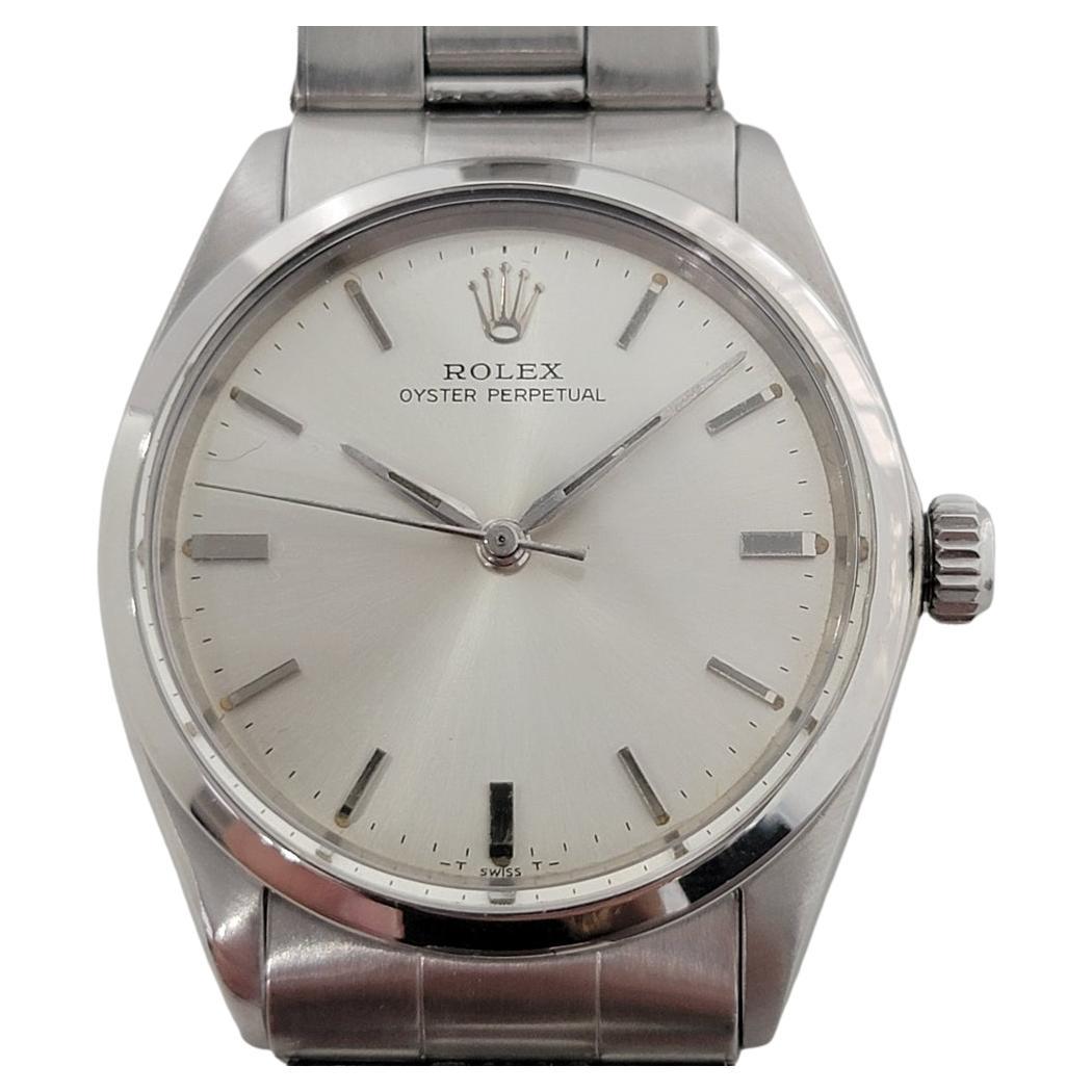 Mens Rolex Oyster Perpetual Ref 5552 34mm Automatic 1960s Swiss Vintage RA232
