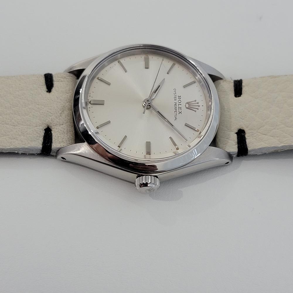 Mens Rolex Oyster Perpetual Ref 5552 34mm Automatic 1960s Swiss Vintage RA232G In Excellent Condition For Sale In Beverly Hills, CA