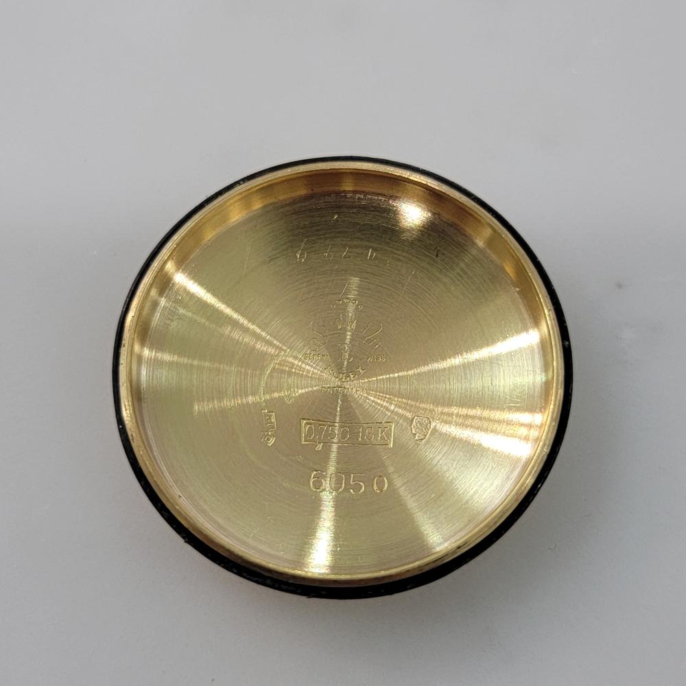 Mens Rolex Oyster Perpetual Ref 6050 18k Solid Gold 32mm Automatic 1950s RA439 For Sale 7
