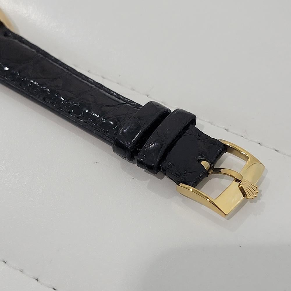 Mens Rolex Oyster Perpetual Ref 6050 18k Solid Gold 32mm Automatic 1950s RA439 For Sale 3