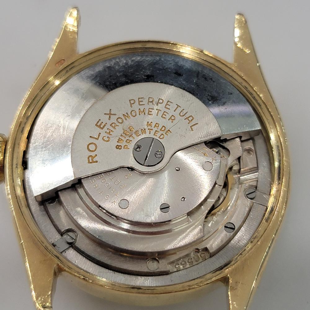 Mens Rolex Oyster Perpetual Ref 6084 18k Solid Gold 34mm Automatic 1950s RA467B 6