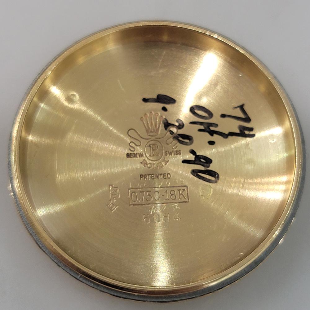 Mens Rolex Oyster Perpetual Ref 6084 18k Solid Gold 34mm Automatic 1950s RA467B 7