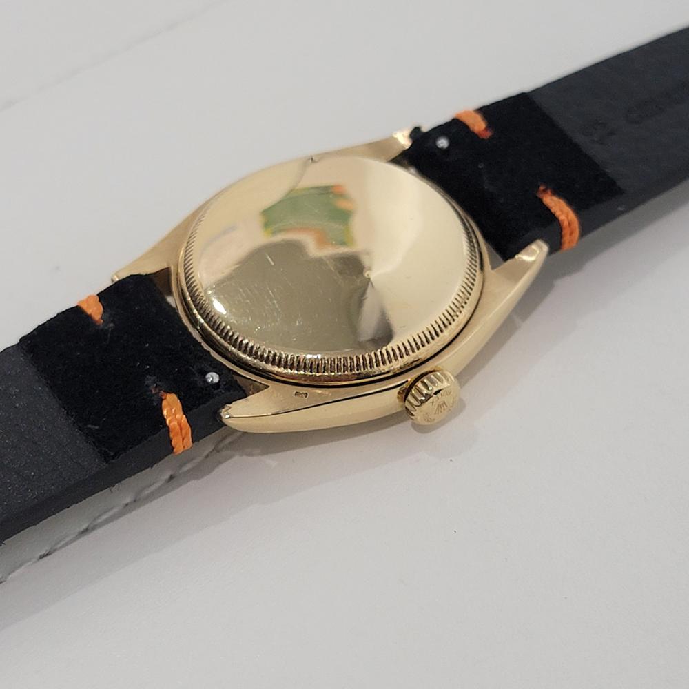 Homme Rolex Oyster Perpetual Ref 6085 34mm Or 18k Automatique 1950s Vintage RA443 6
