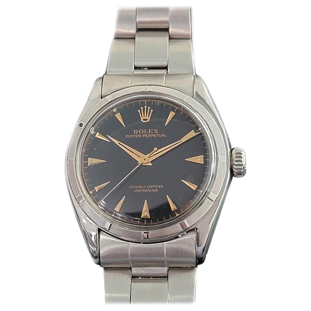 Mens Rolex Oyster Perpetual Ref 6085 Automatic 1950s Swiss Vintage MA210