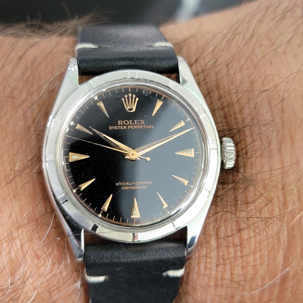 Mens Rolex Oyster Perpetual Ref 6085 Automatic 1950s Vintage MA210BLK 6