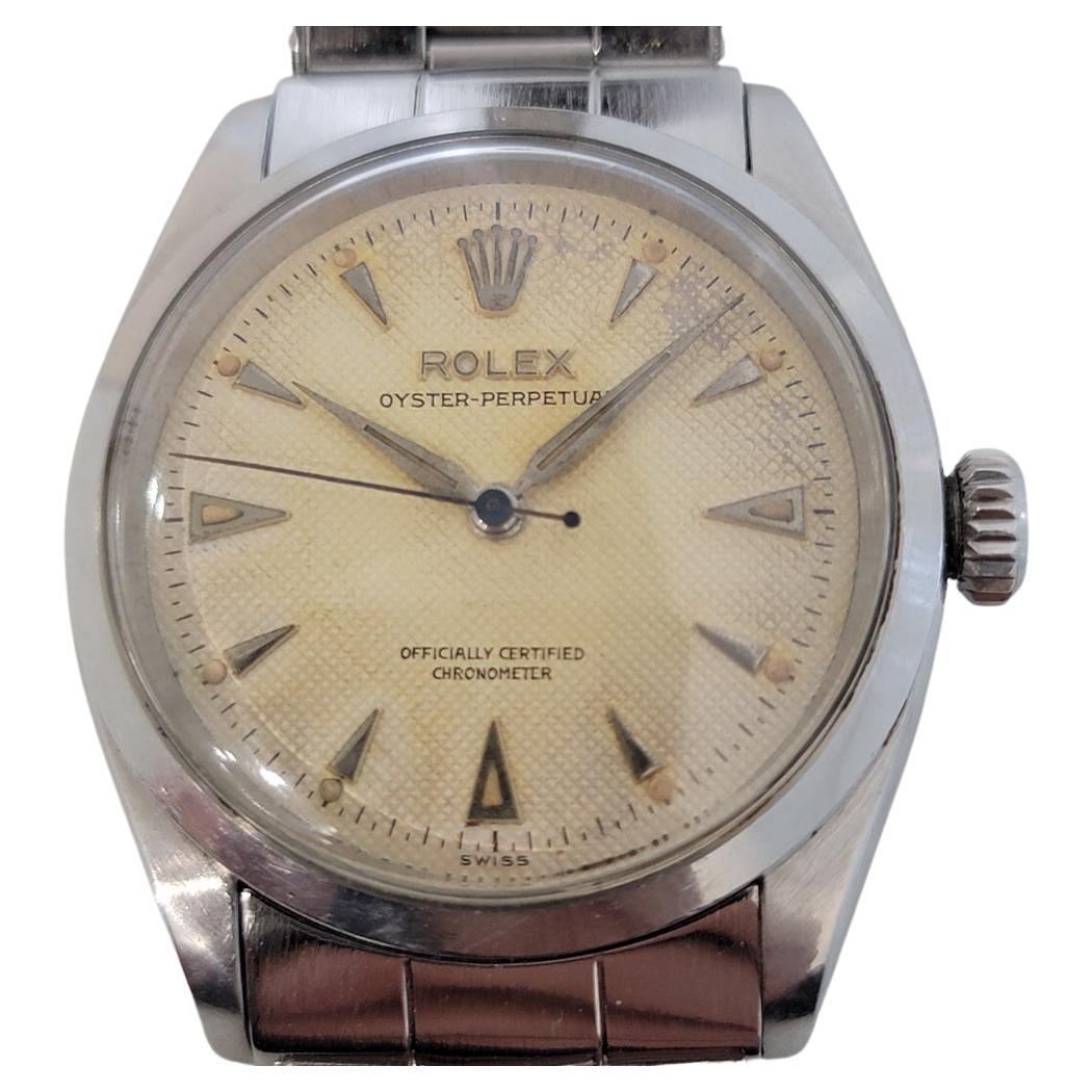 Mens Rolex Oyster Perpetual Ref 6284 34mm Automatic 1950s Swiss Vintage  RA231 For Sale at 1stDibs