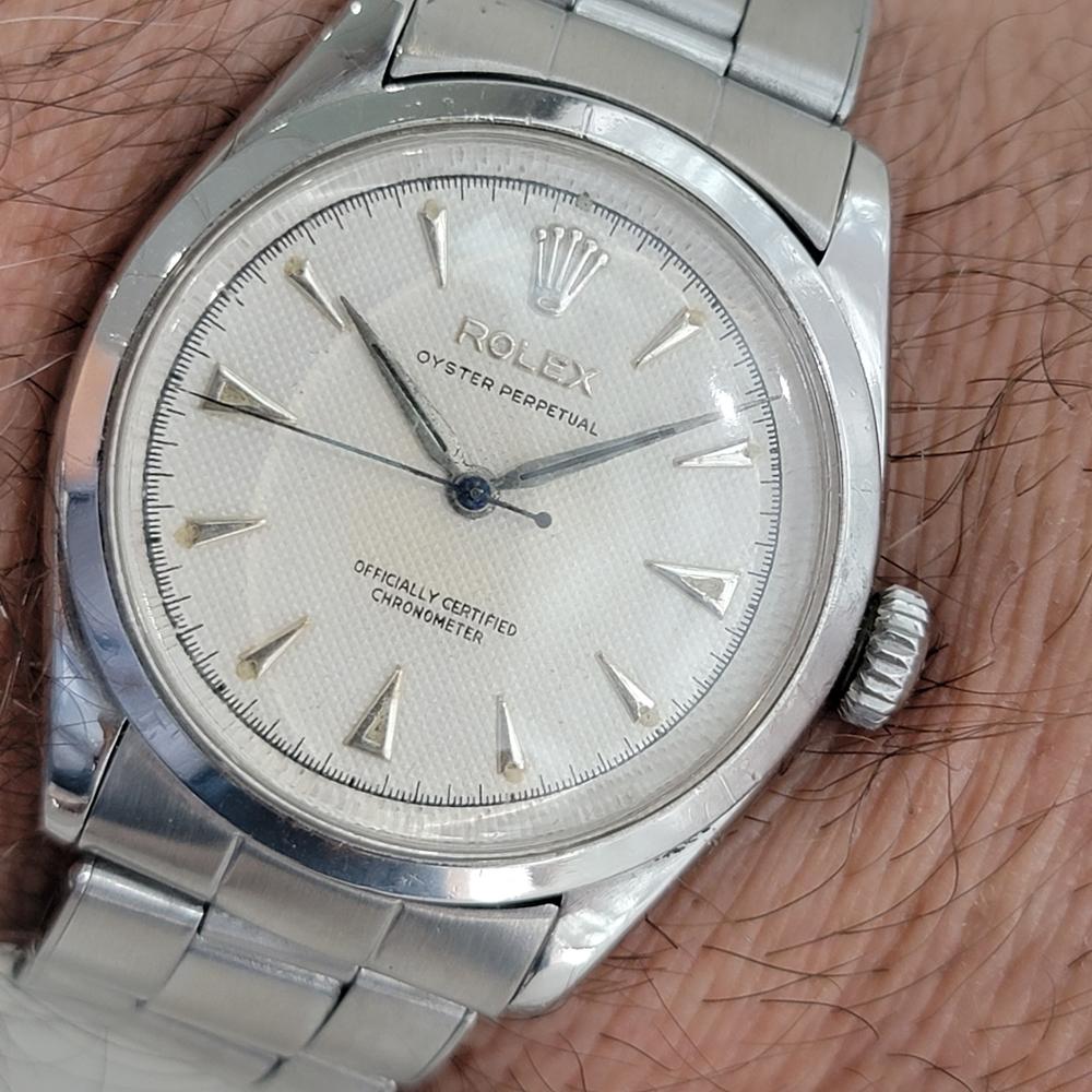 Mens Rolex Oyster Perpetual Ref 6284 Bubbleback Automatic 1950s Swiss RA192 6