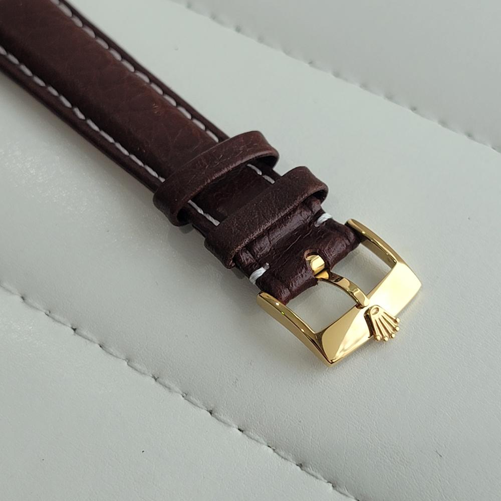 Herren Rolex Oyster Perpetual Ref 6564 14k Massivgold 34mm 1950er Jahre Automatik RA462B 5