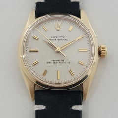 Mens Rolex Oyster Perpetual Ref 6564 14k Solid Gold 34mm Automatic 1950s RA462