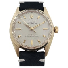 Mens Rolex Oyster Perpetual Ref 6564 14k Solid Gold 34mm Automatic 1950s RA462
