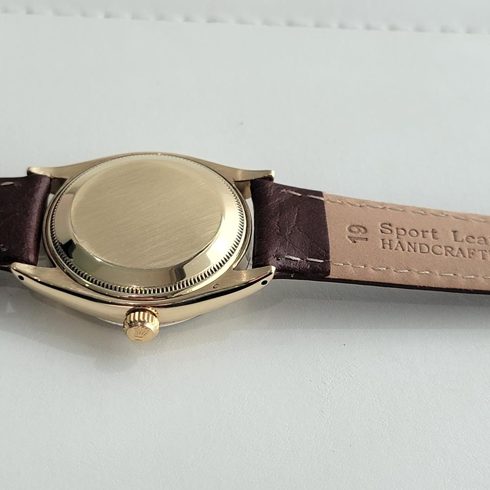 Mens Rolex Oyster Perpetual Ref 6564 14k Solid Gold 34mm Automatic 1950s RA462B 6