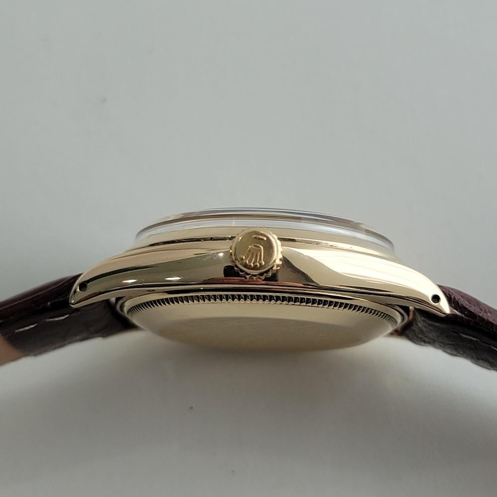 Mens Rolex Oyster Perpetual Ref 6564 14k Solid Gold 34mm Automatic 1950s RA462B 5