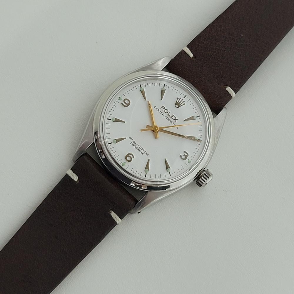 Mens Rolex Oyster Perpetual Ref 6564 Automatic 1950s Swiss Vintage RA223 2