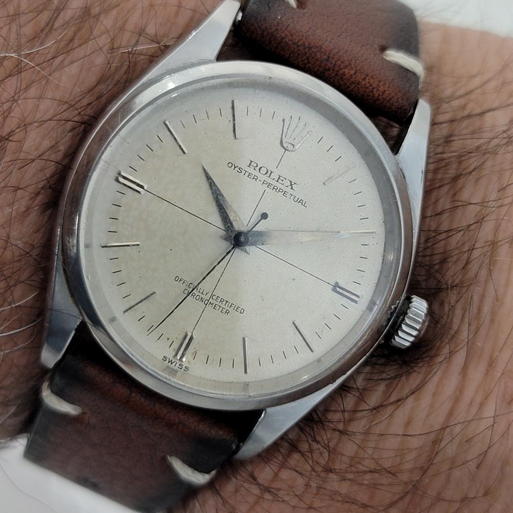 Mens Rolex Oyster Perpetual Ref 6564 Automatic 1950s Swiss Vintage RA224B 8
