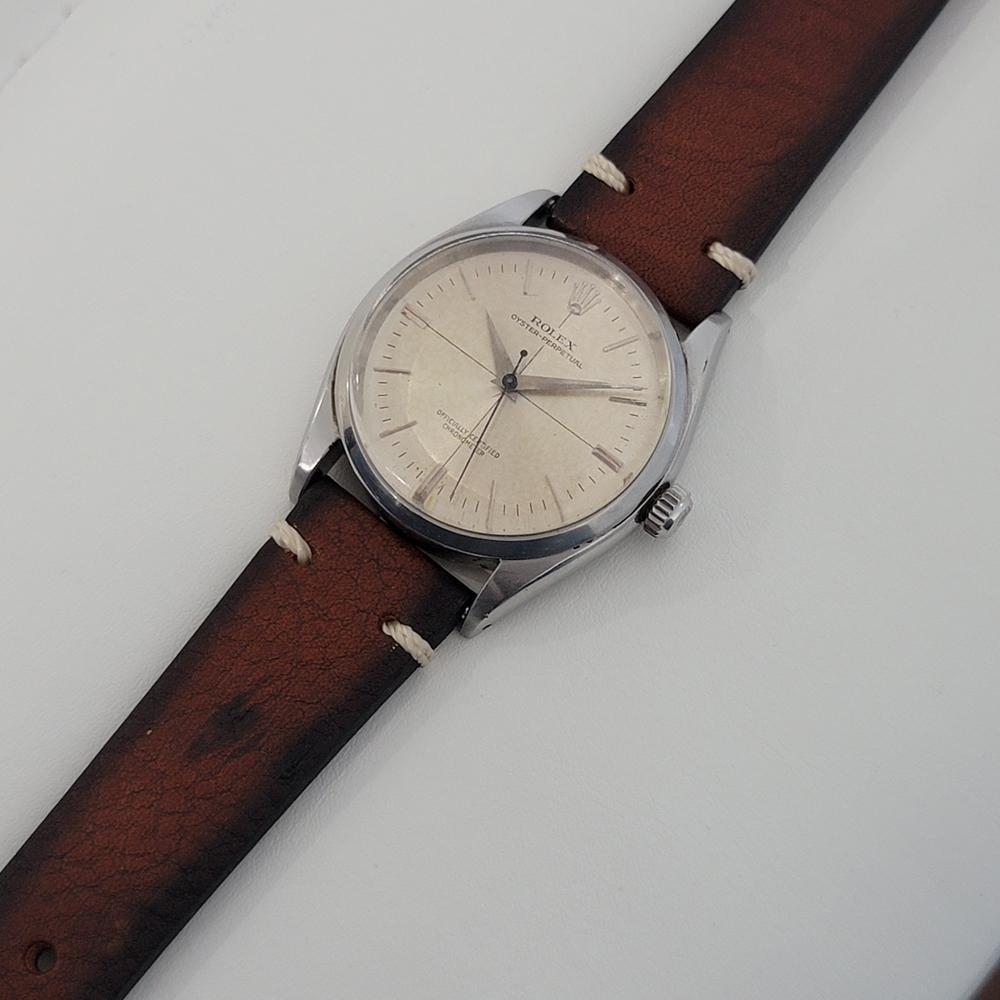Men's Mens Rolex Oyster Perpetual Ref 6564 Automatic 1950s Swiss Vintage RA224B