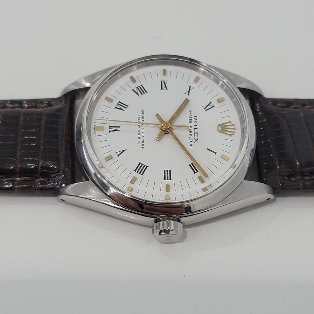 Mens Rolex Oyster Perpetual Ref 6564 Automatic 1950s Swiss Vintage RJC146B In Excellent Condition In Beverly Hills, CA
