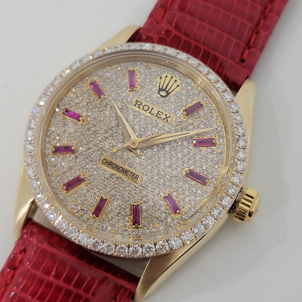 Herren Rolex Oyster Perpetual Ref 6564 Diamant-Zifferblatt Automatik 1950er Jahre RA150 1