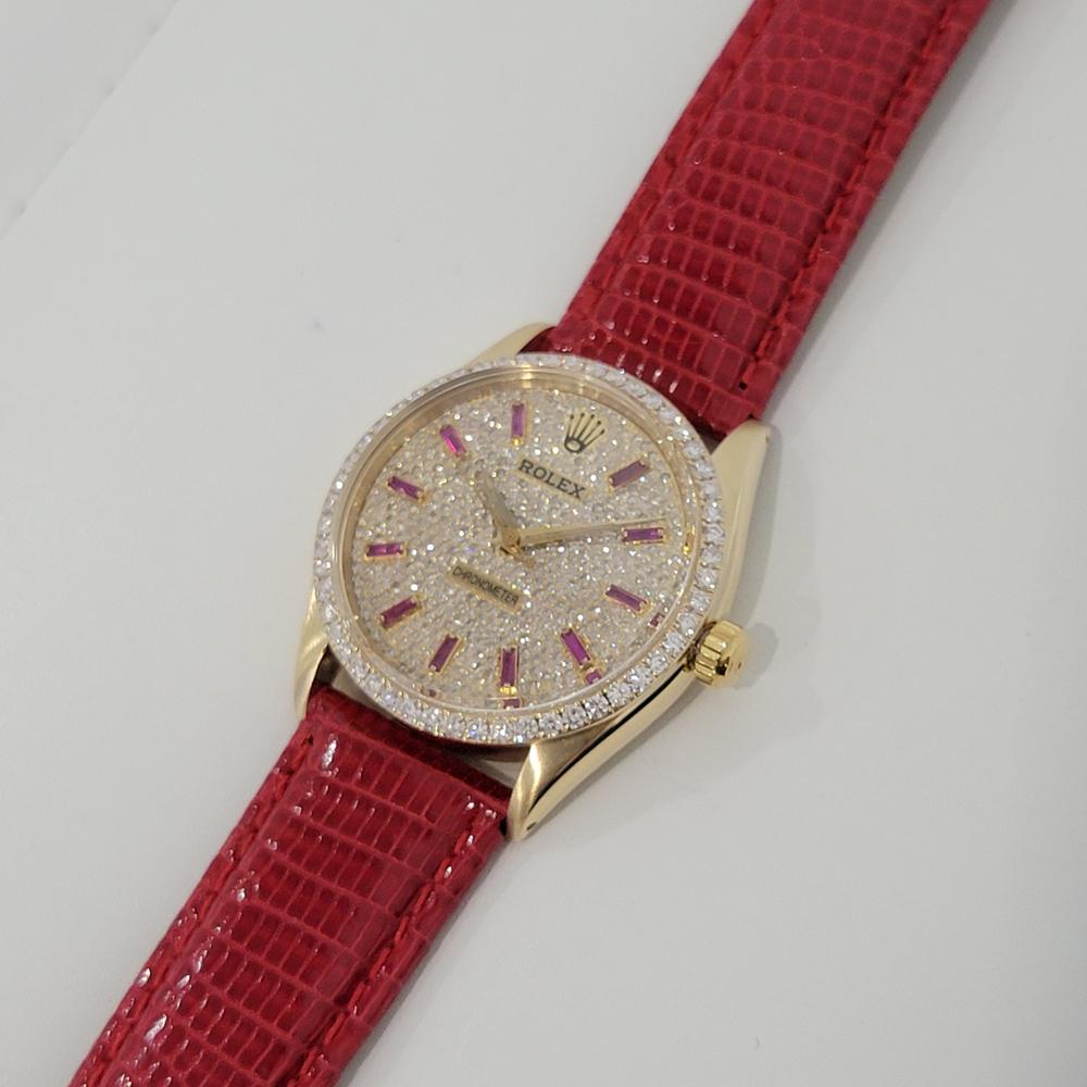 Herren Rolex Oyster Perpetual Ref 6564 Diamant-Zifferblatt Automatik 1950er Jahre RA150 2