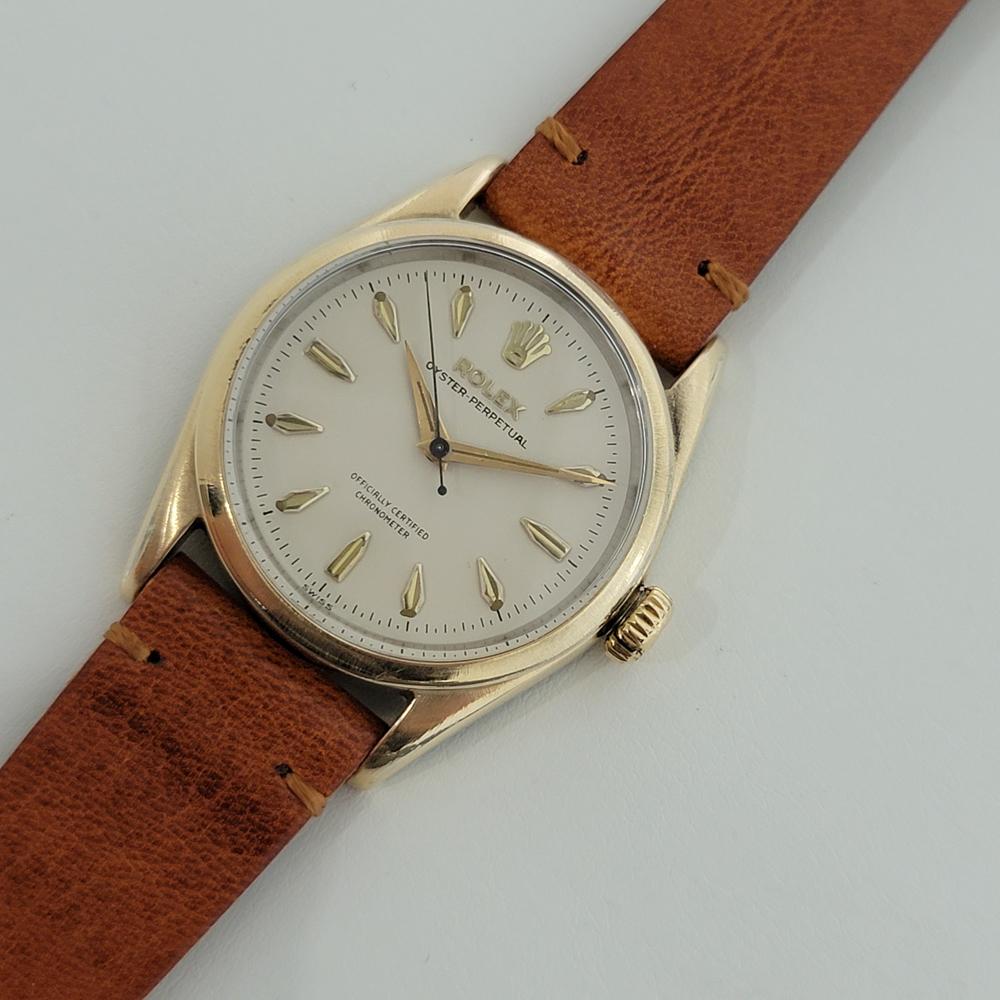 Men's Mens Rolex Oyster Perpetual Ref 6634 Gold Capped Automatic 1950s RJC138