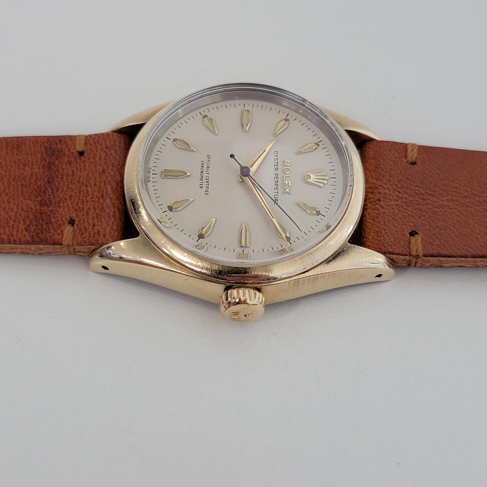 Mens Rolex Oyster Perpetual Ref 6634 Gold Capped Automatic 1950s RJC138 1