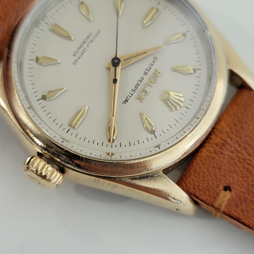 Mens Rolex Oyster Perpetual Ref 6634 Gold Capped Automatic 1950s RJC138 2