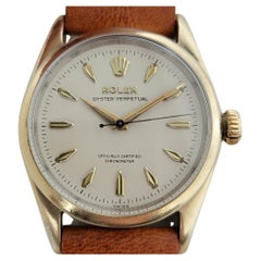 Vintage Mens Rolex Oyster Perpetual Ref 6634 Gold Capped Automatic 1950s RJC138