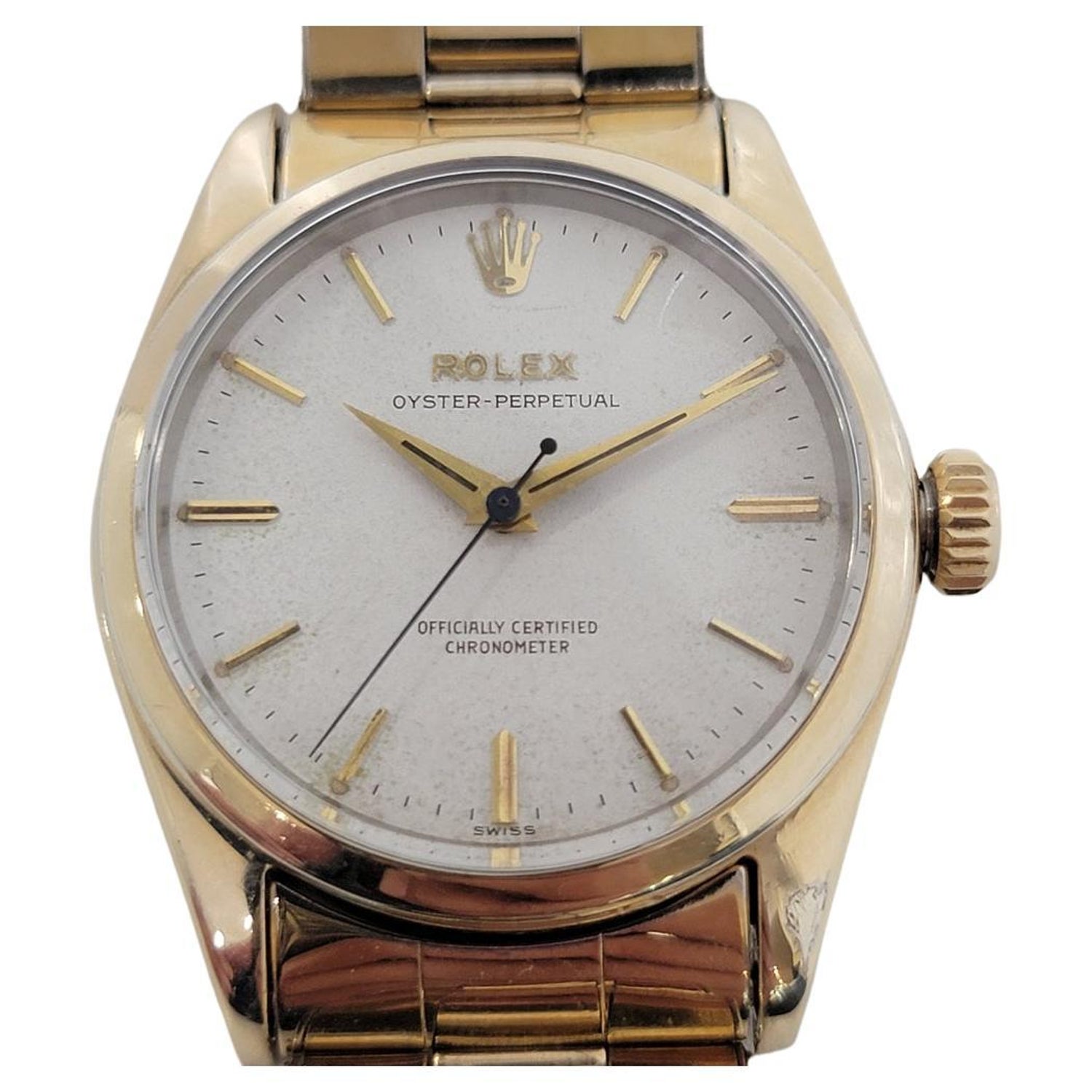 Mens Rolex Oyster Perpetual Ref 6564 Diamond Dial Automatic 1950s RA150 For  Sale at 1stDibs | diamond rolex arabic numerals, rolex oyster perpetual  1950s, rolex ref 6564