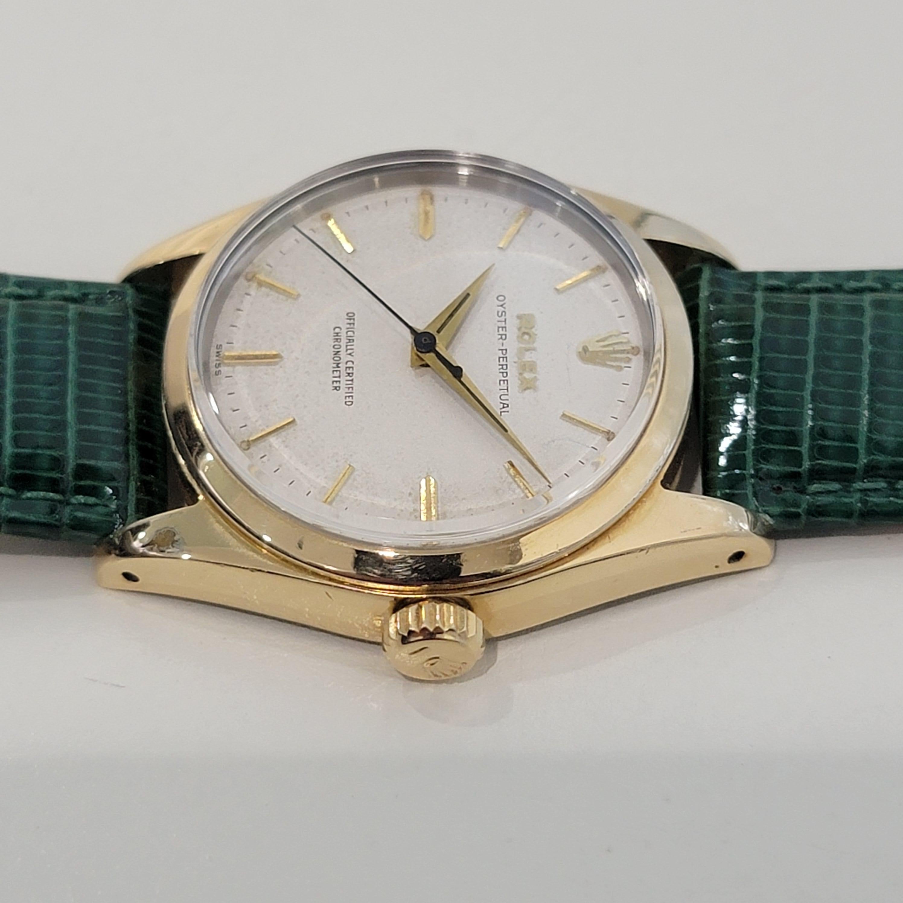 Men's Mens Rolex Oyster Perpetual Ref 6634 Gold Capped Automatic 1950s Vintage RA237B