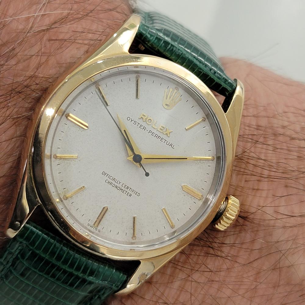Mens Rolex Oyster Perpetual Ref 6634 Gold Capped Automatic 1950s Vintage RA237B 8