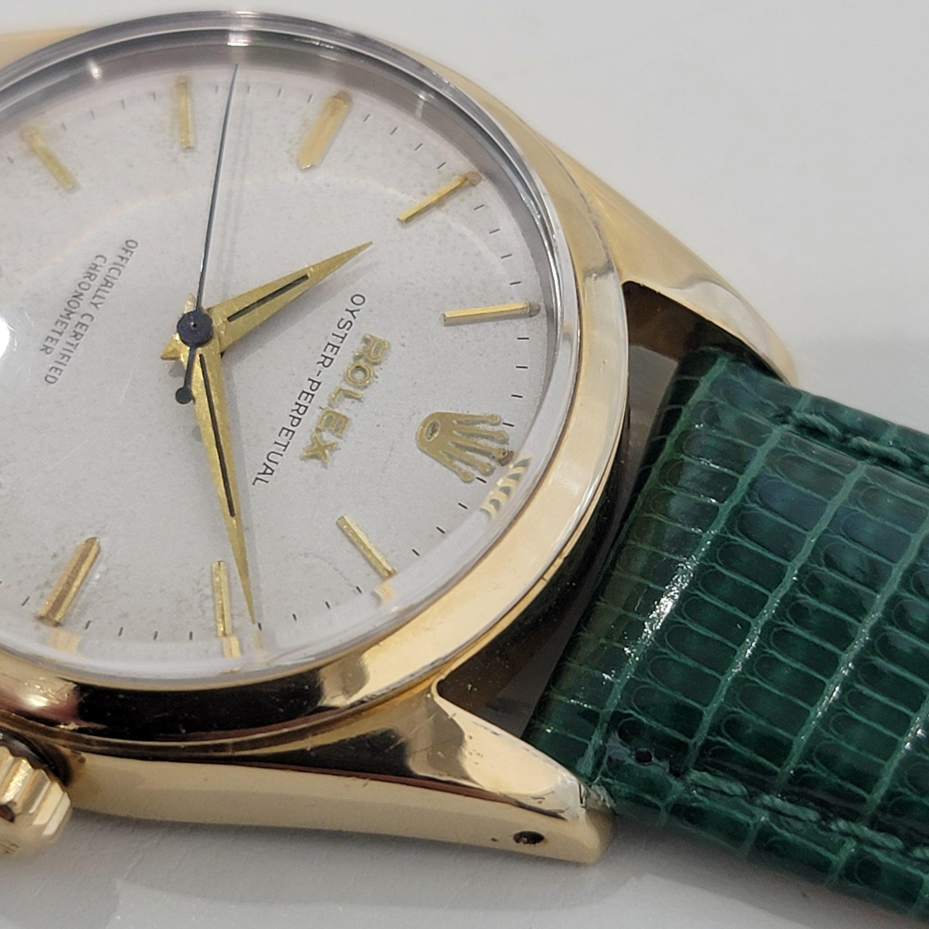 Mens Rolex Oyster Perpetual Ref 6634 Gold Capped Automatic 1950s Vintage RA237B 1