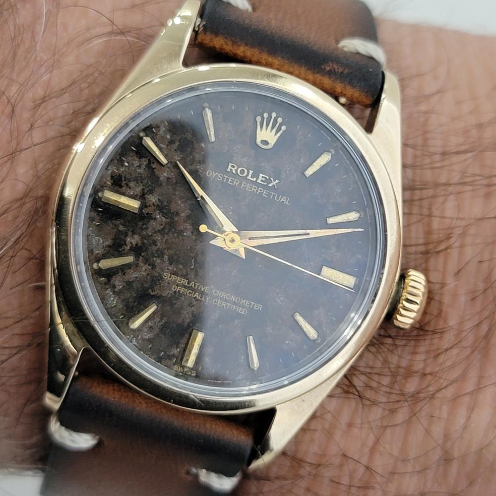 Mens Rolex Oyster Perpetual Ref 6634 Gold Capped Automatic 1960s Vintage RA263 6