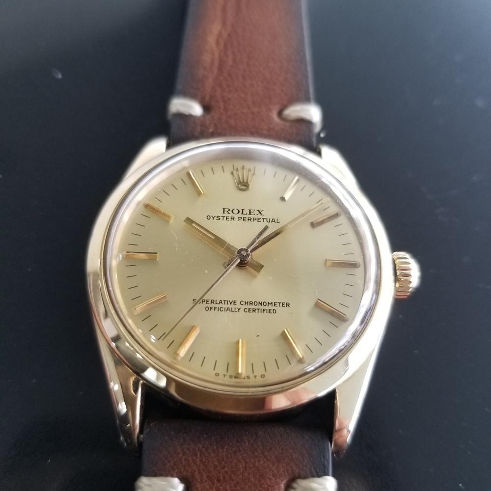 14k gold rolex oyster perpetual