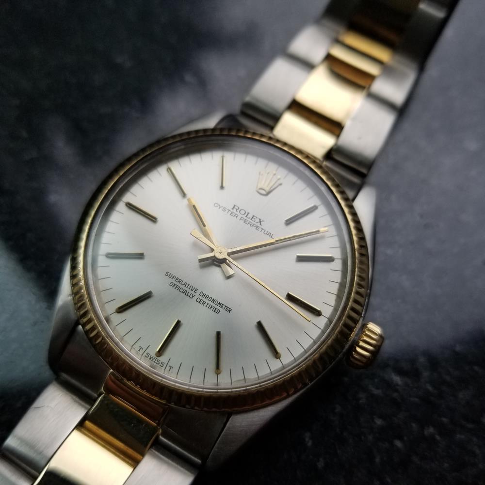 Men's Rolex Oyster Perpetual Ref.1005 18k Gold & SS Automatic, c.1980s LV718 1