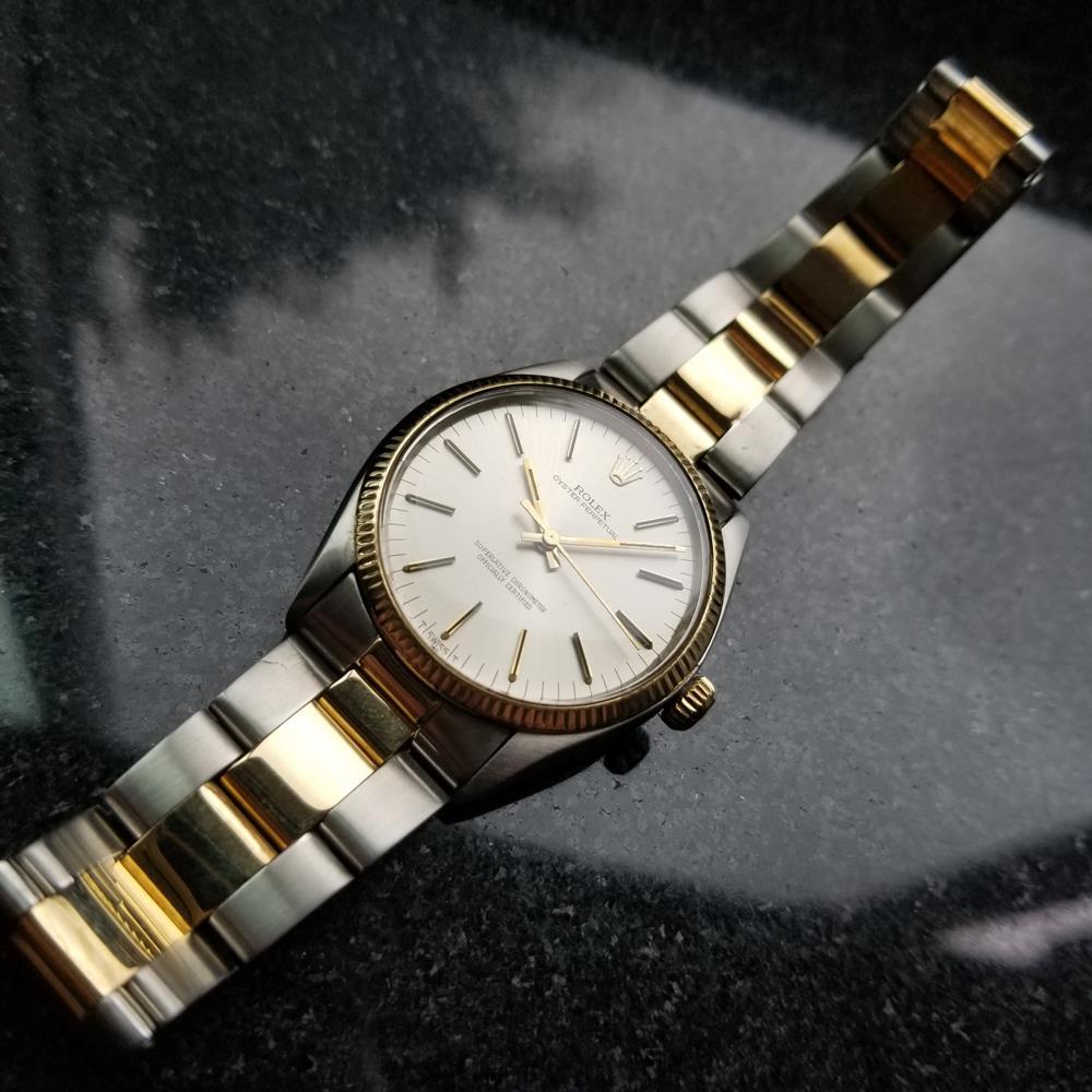 Men's Rolex Oyster Perpetual Ref.1005 18k Gold & SS Automatic, c.1980s LV718 2