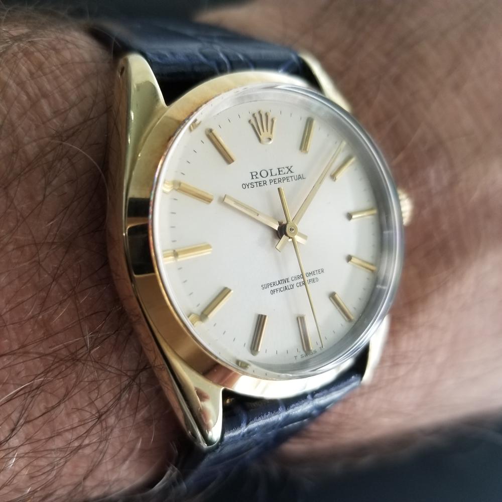 Men’s Rolex Oyster Perpetual Ref 1024 Gold-Capped Automatic, circa 1980s RA145 6