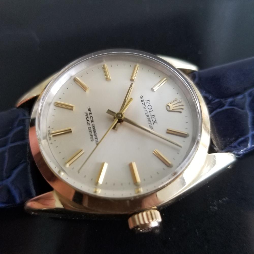 Men's Men’s Rolex Oyster Perpetual Ref 1024 Gold-Capped Automatic, circa 1980s RA145