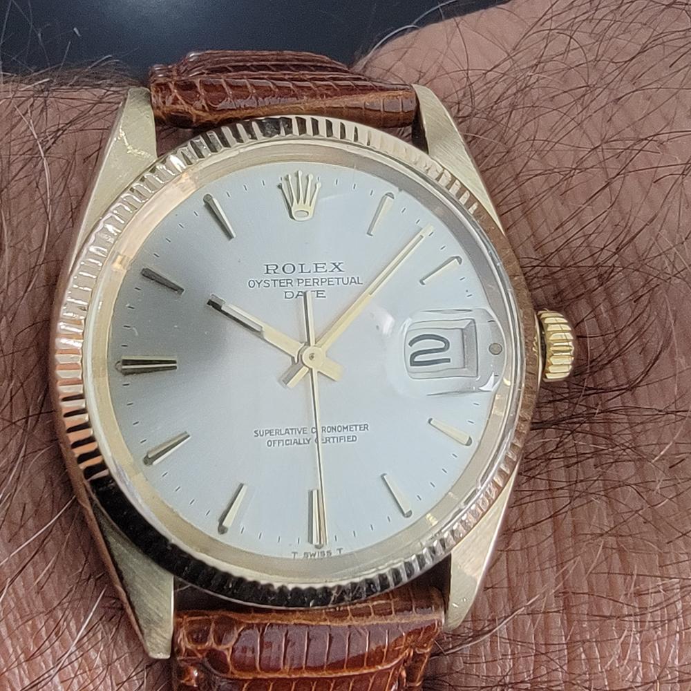 Mens Rolex Oyster Perpetual Ref.1503 14k Solid Gold Automatic, c.1970s RA204 4