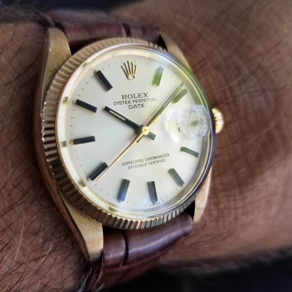 Mens Rolex Oyster perpetual Ref.1503 14k Gold Automatic, c.1970s LV688BRN 7