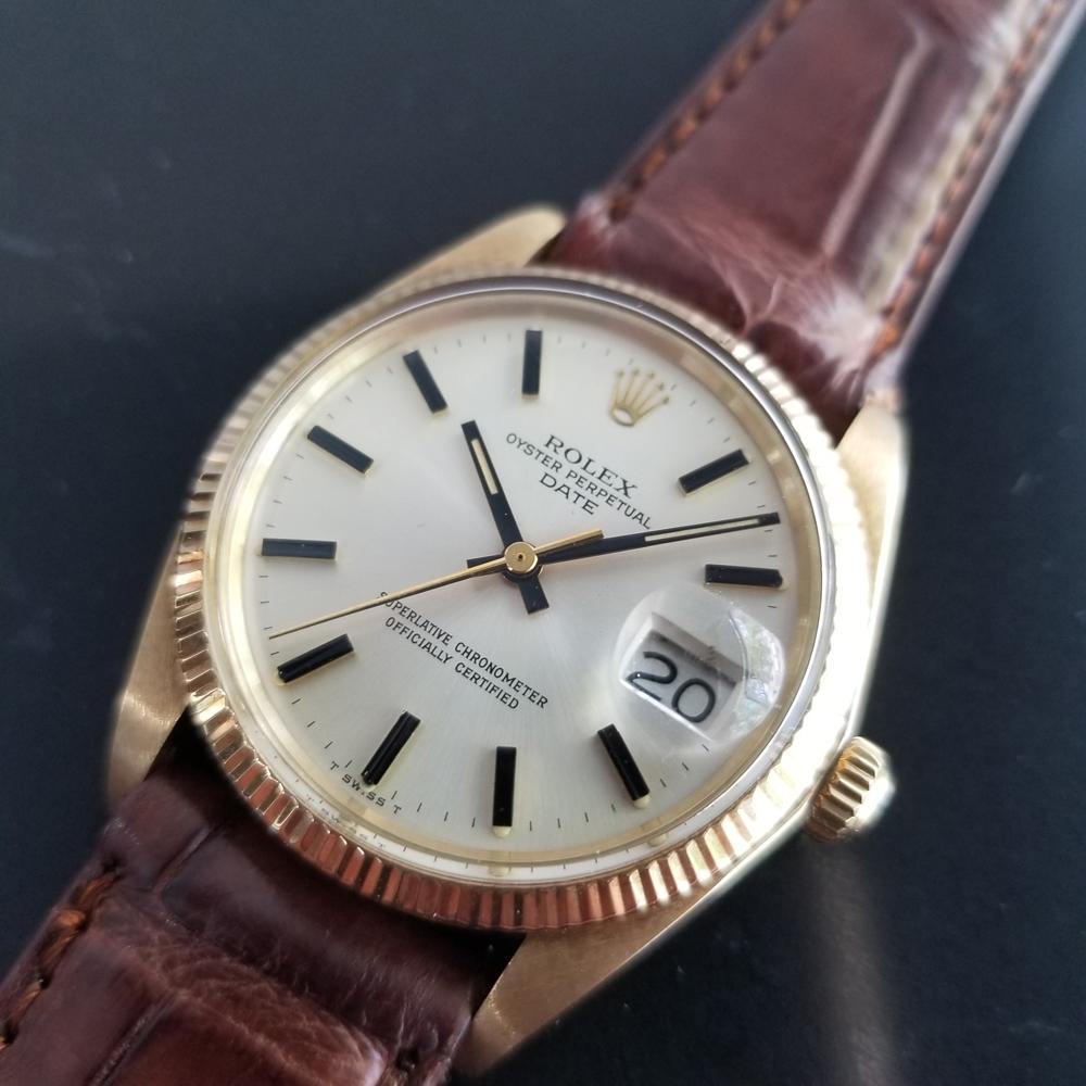Men's Mens Rolex Oyster perpetual Ref.1503 14k Gold Automatic, c.1970s LV688BRN
