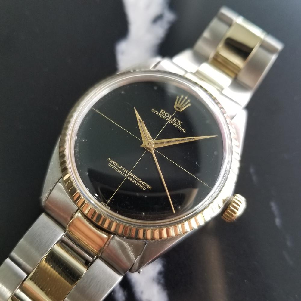 Men's Rolex Oyster Perpetual Ref.5500 14k Gold & SS Automatic, c.1960s RA103 1