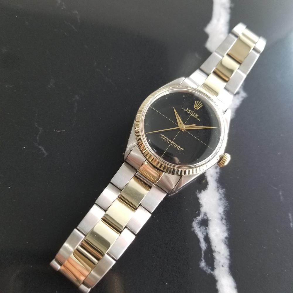 Men's Rolex Oyster Perpetual Ref.5500 14k Gold & SS Automatic, c.1960s RA103 2