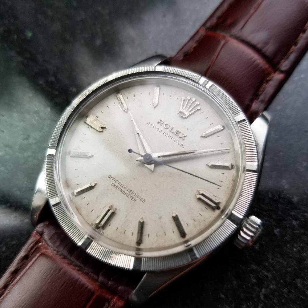 Men's Rolex Oyster Perpetual Ref.6569 Hand-Wind, c.1950s Vintage LV761BRN In Excellent Condition In Beverly Hills, CA